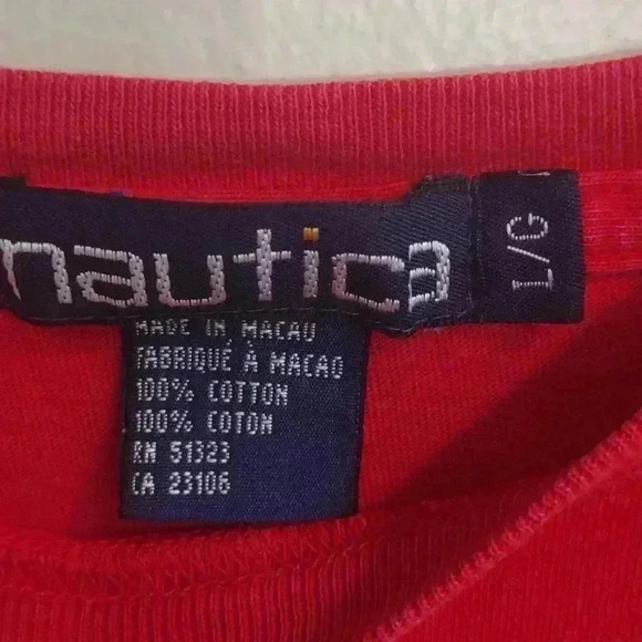 Women's Nautica long sleeve red t shirt size large‎ - Picture 3 of 4